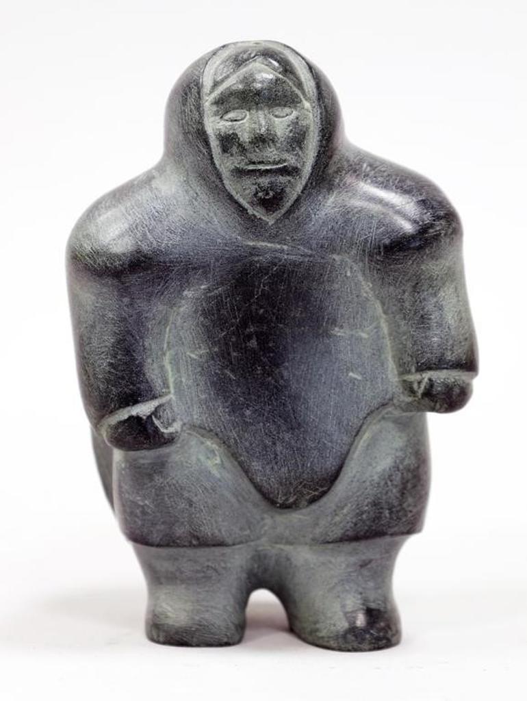 David Ekoota Ikutaaq (1929-1984) - a grey stone carving of a Standing Figure