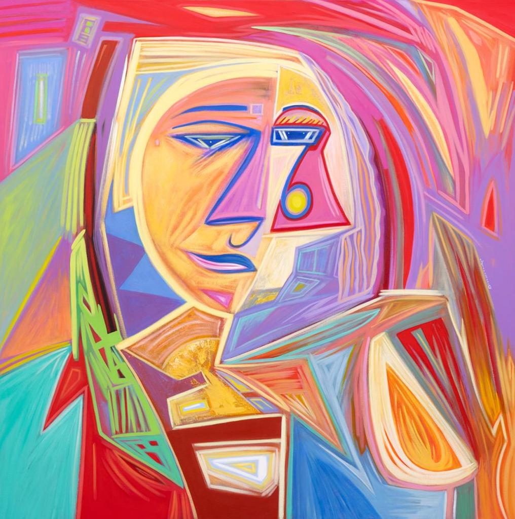 D.J. Tapaquon (1977) - Untitled - Abstract Portrait