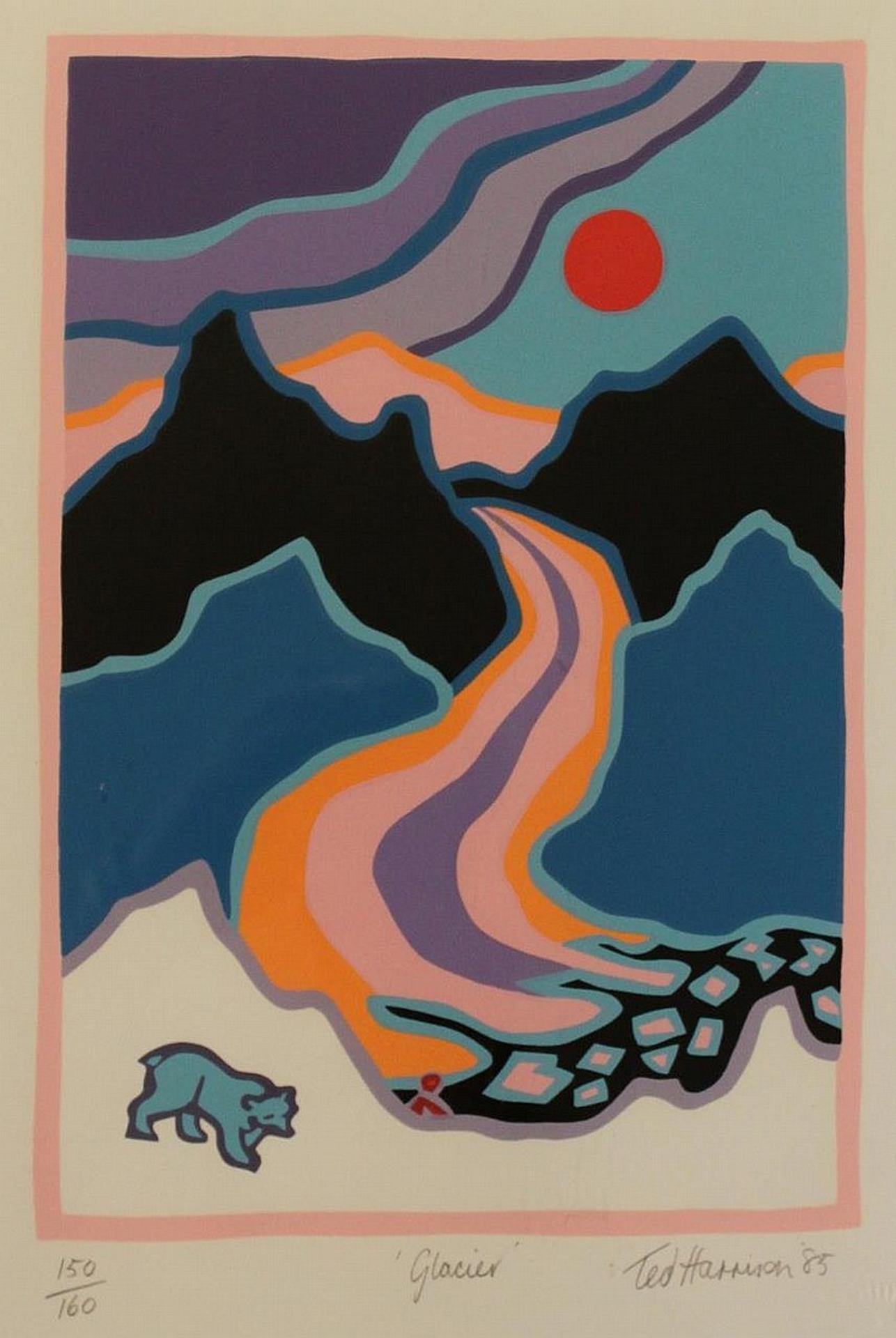 Ted Harrison (1926-2015) - colour silkscreen