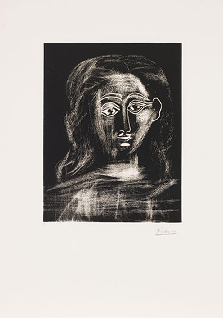 Pablo Ruiz Picasso (1881-1973) - Jacqueline aux cheveux flous, en buste (B. 1091)