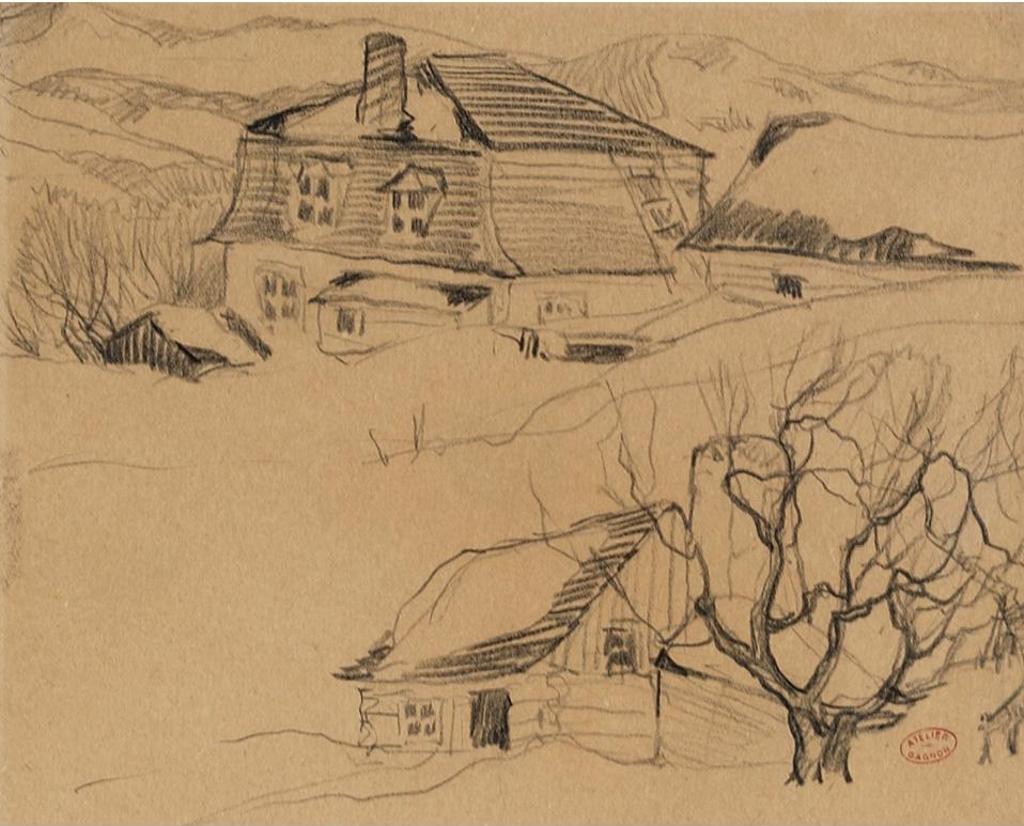 Clarence Alphonse Gagnon (1881-1942) - Winter Landscape