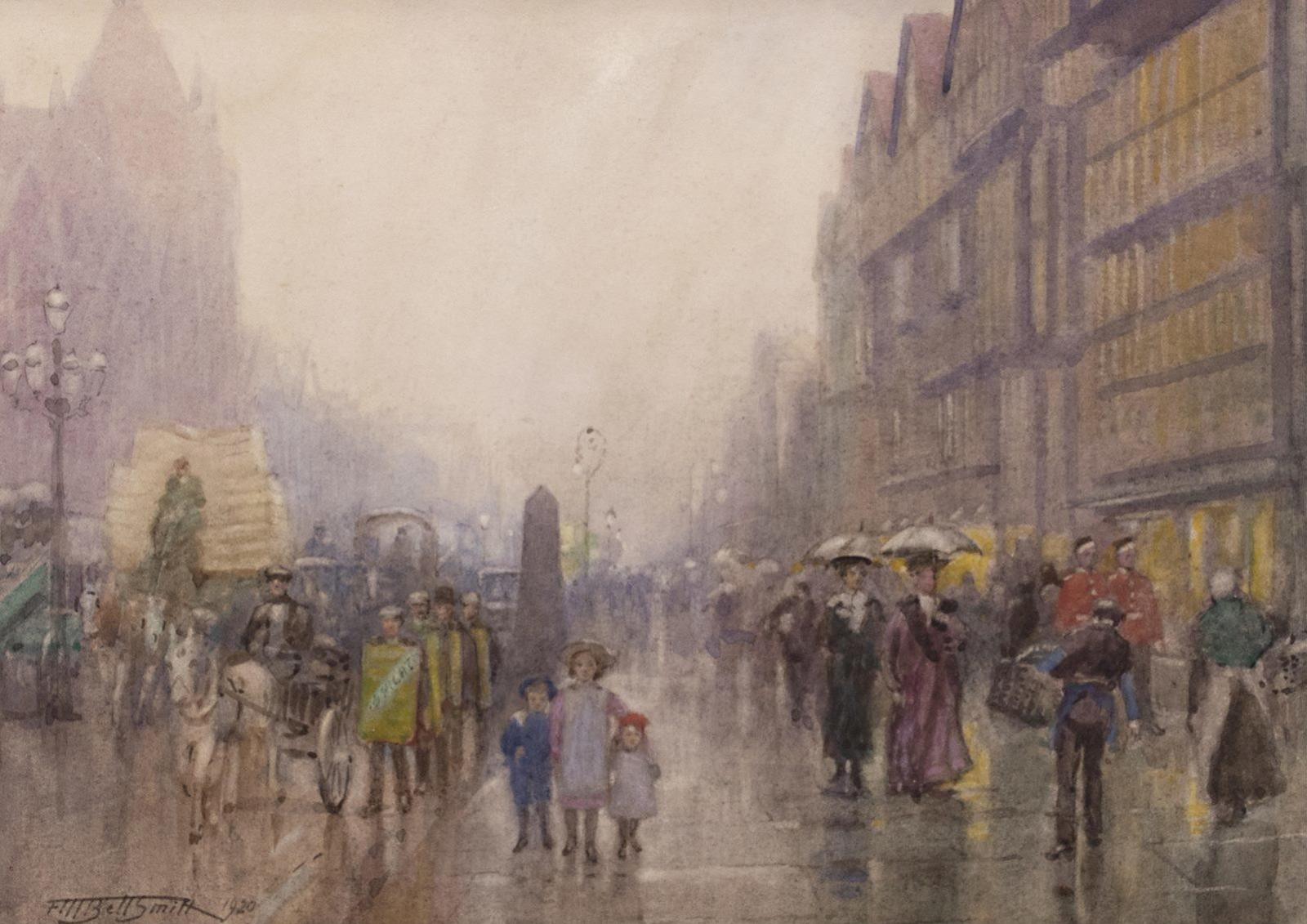 Frederic Martlett Bell-Smith (1846-1923) - Holborn Staple Inn, On Right (London); 1920