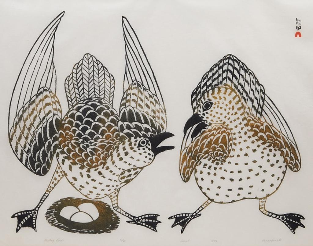 Kananginak Pootoogook (1935-2010) - Nesting Bird