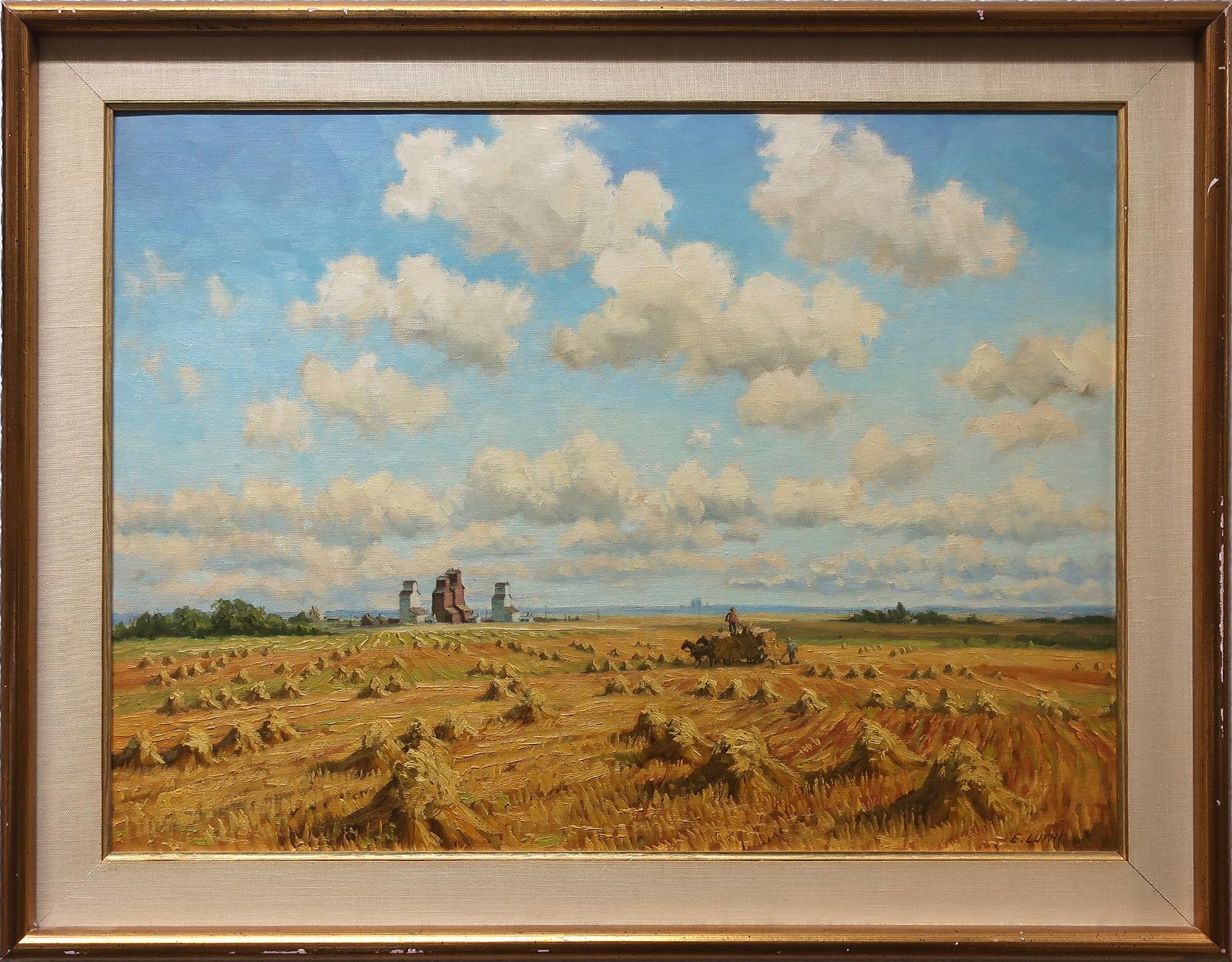 Ernest (Ernie) Luthi (1906-1983) - Harvest At Tate