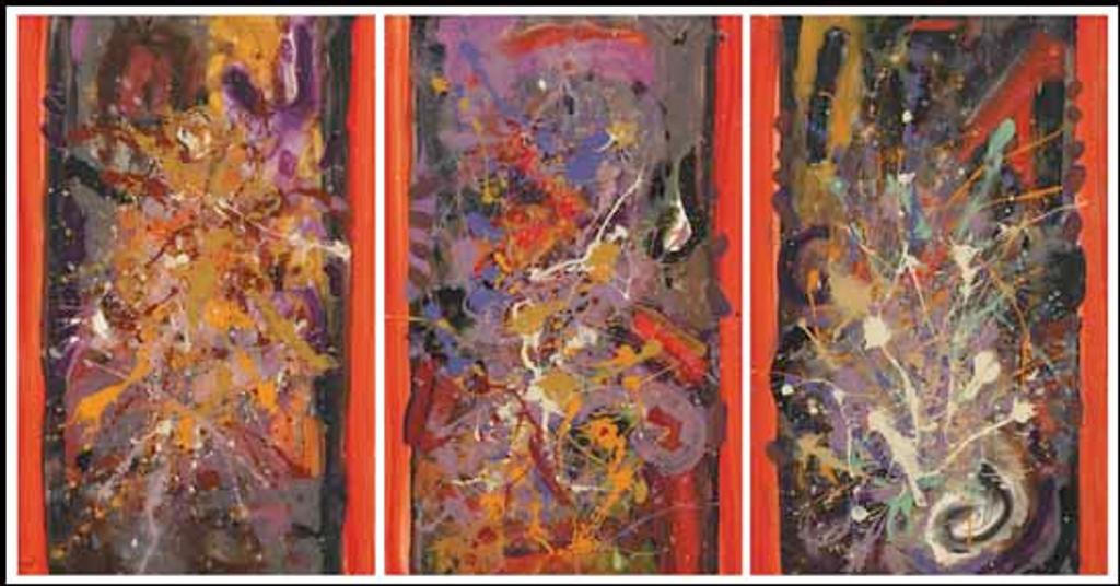 Jack Leaonard Shadbolt (1909-1998) - Fall Grass Triptych #2
