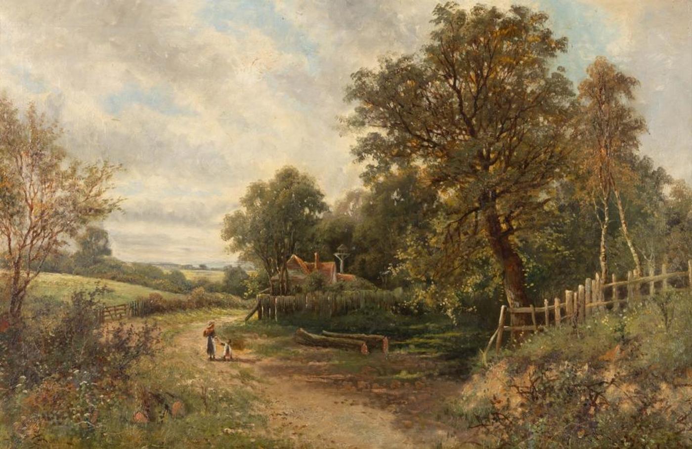 John Henry Boel (1890-1910) - Figure on a Country Road