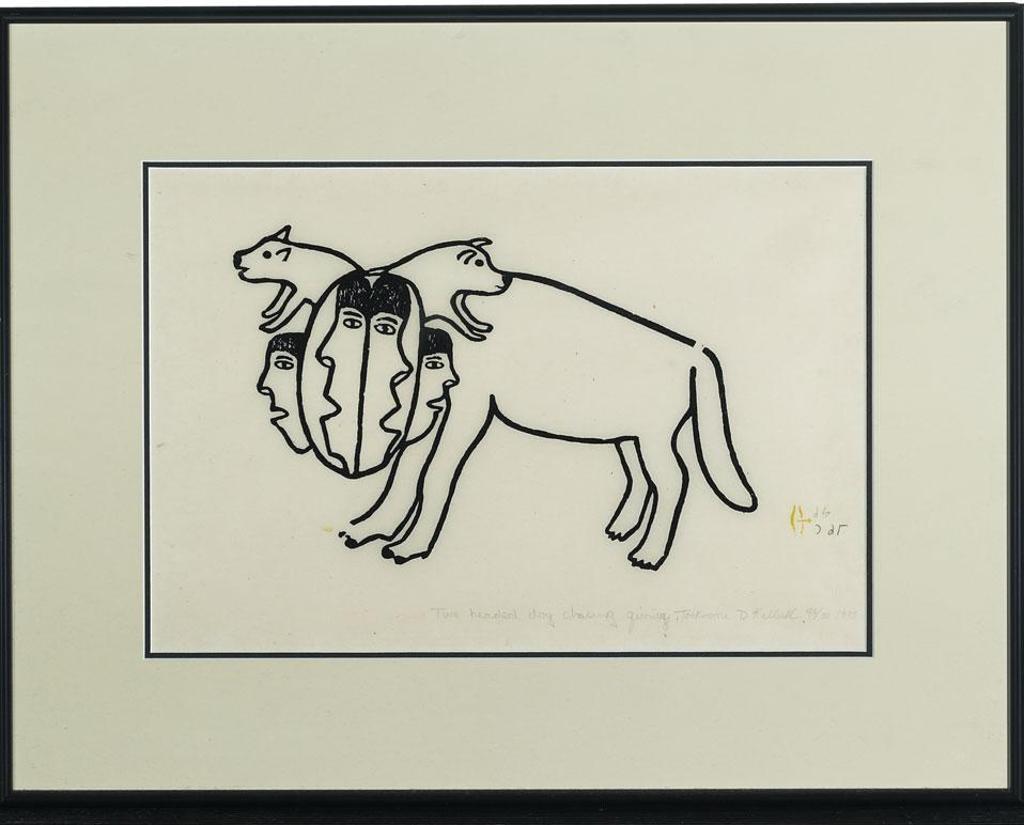 Simon Tookoome (1934-2010) - Two Headed Dog
