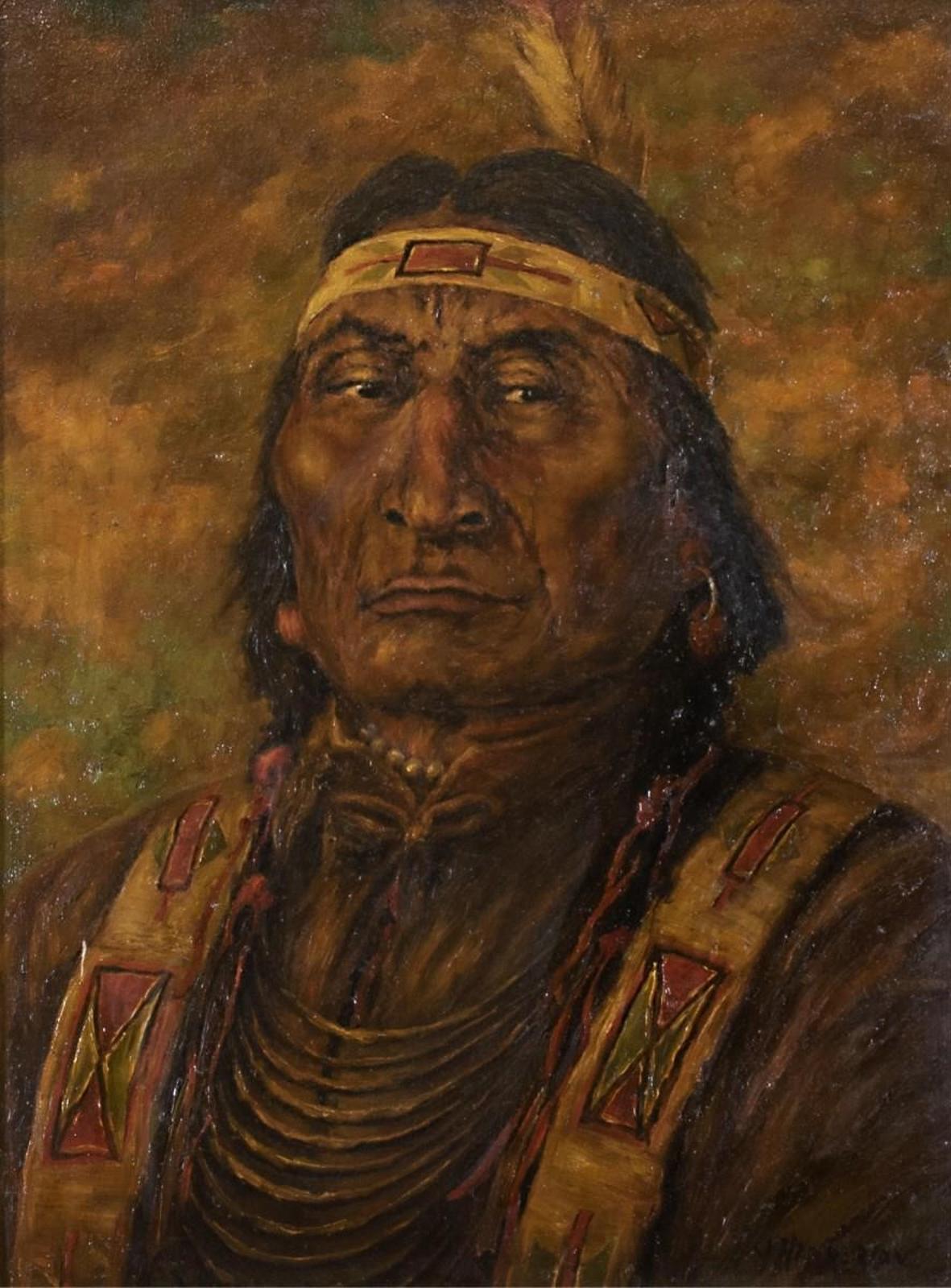 James Henderson (1871-1951) - Sioux Warrior
