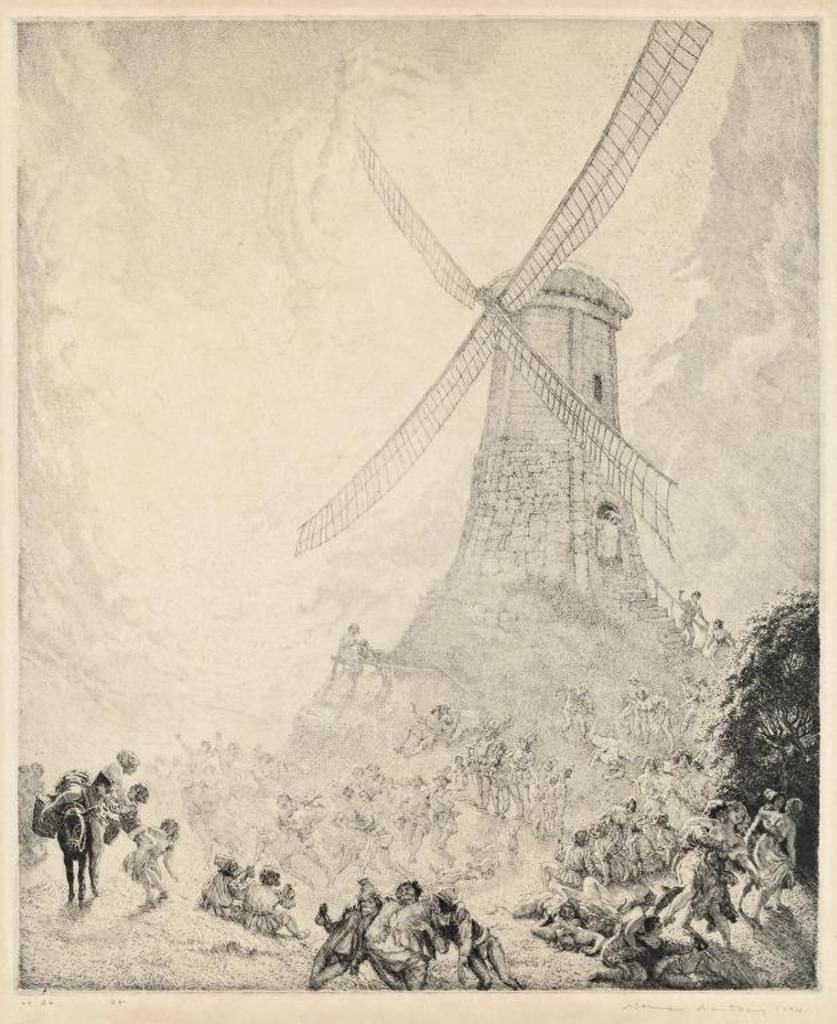 Norman Lindsay (1879-1969) - The Windmill