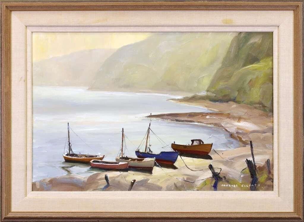 Douglas Ferfguson Elliott (1916-2012) - Beached Boats