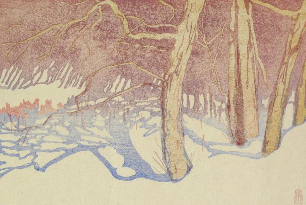 Walter Joseph (W.J.) Phillips (1884-1963) - Tree Shadows On Snow; 1922