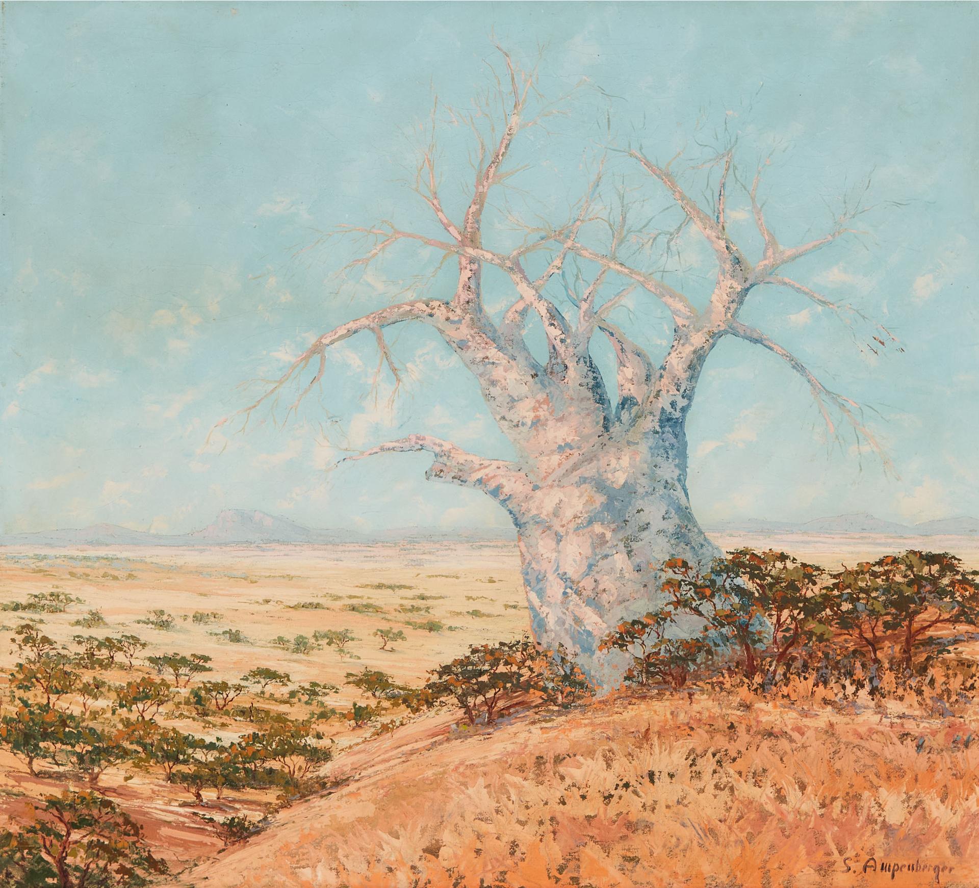 Stefan Ampenberger (1908-1983) - Bare Tree In Landscape