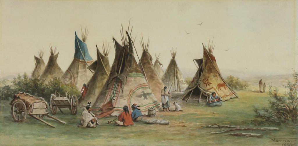 Frederick Arthur Verner (1836-1928) - Indian Encampment; 1891
