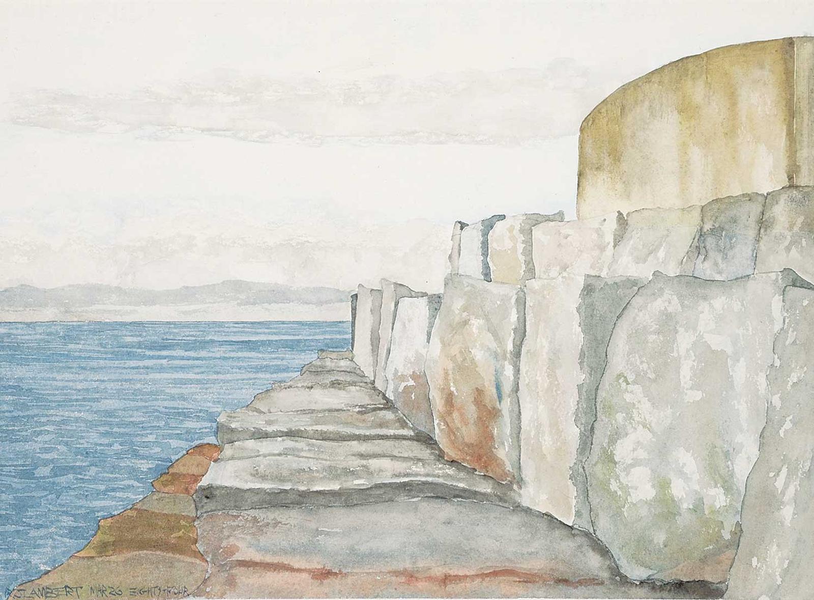 Robin Joseph Lambert - Untitled - Sketch of the Sea Wall