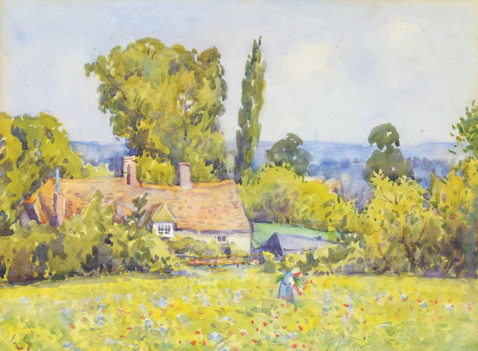 British Columbia School (1810) - Field Flowers - B.....