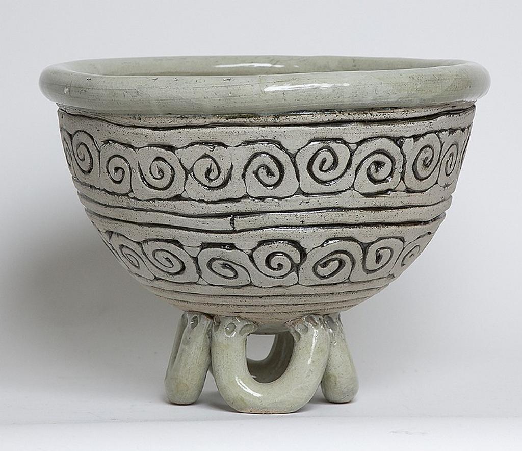 Maria Gakovic (1913-1999) - Untitled - Footed Bowl with Greek Motif