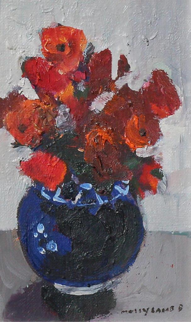 Molly Joan Lamb Bobak (1922-2014) - Poppies In A Ginger Jar