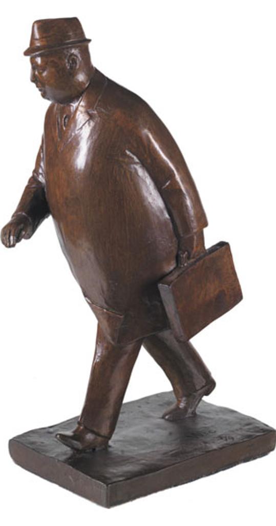William Hodd (Bill) McElcheran (1927-1999) - Walking Businessman with Briefcase