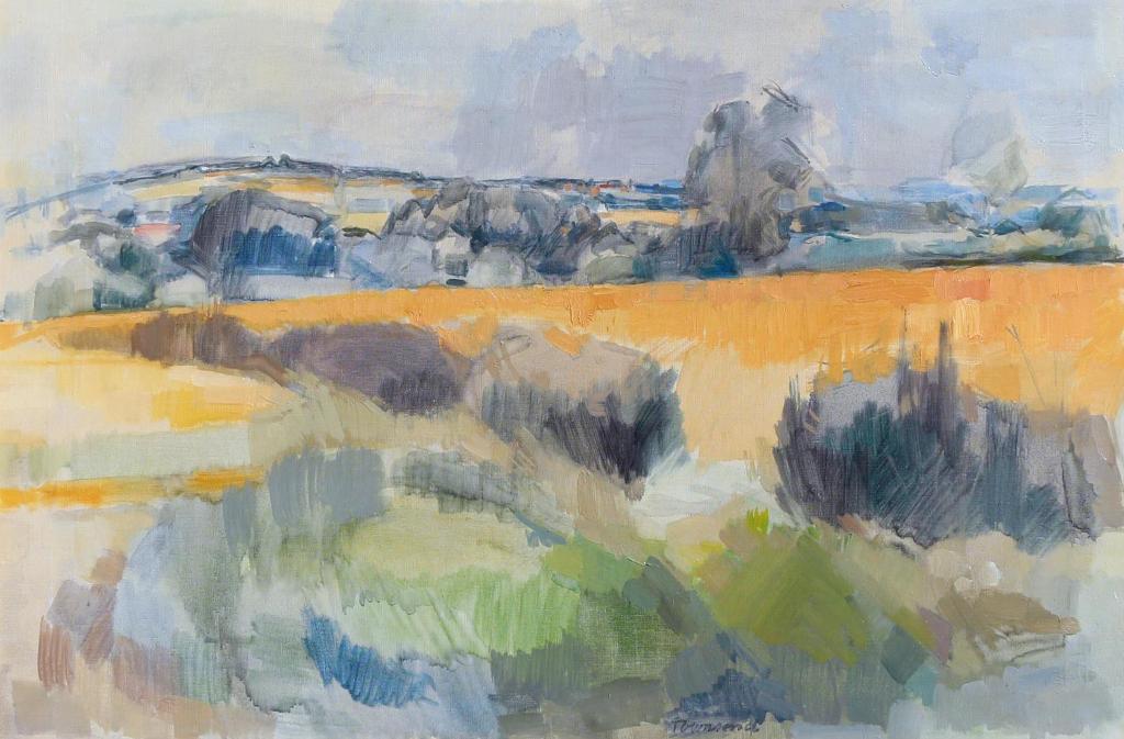 William (H.W.) Townsend (1909-1973) - Cornfields In The Weald