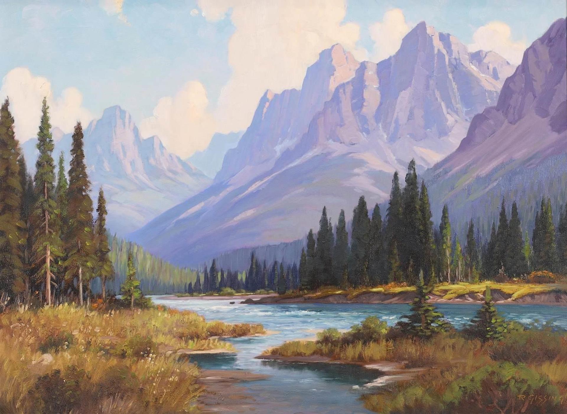 Roland Gissing (1895-1967) - Rocky Mountain Landscape