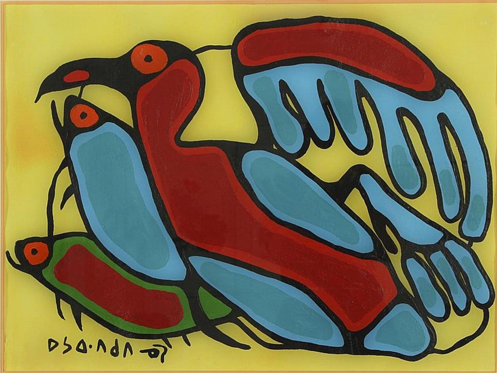 Norval H. Morrisseau (1931-2007) - Untitled - Bird and Fish