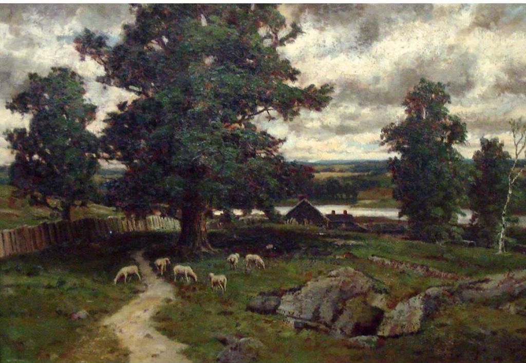 Homer Ransford Watson (1855-1936) - Riverside Landscape