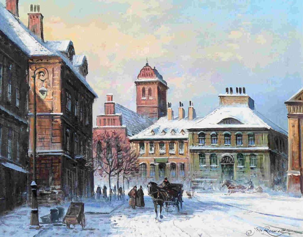 Jan Rawicz (1914) - Winter Scene, Warsaw