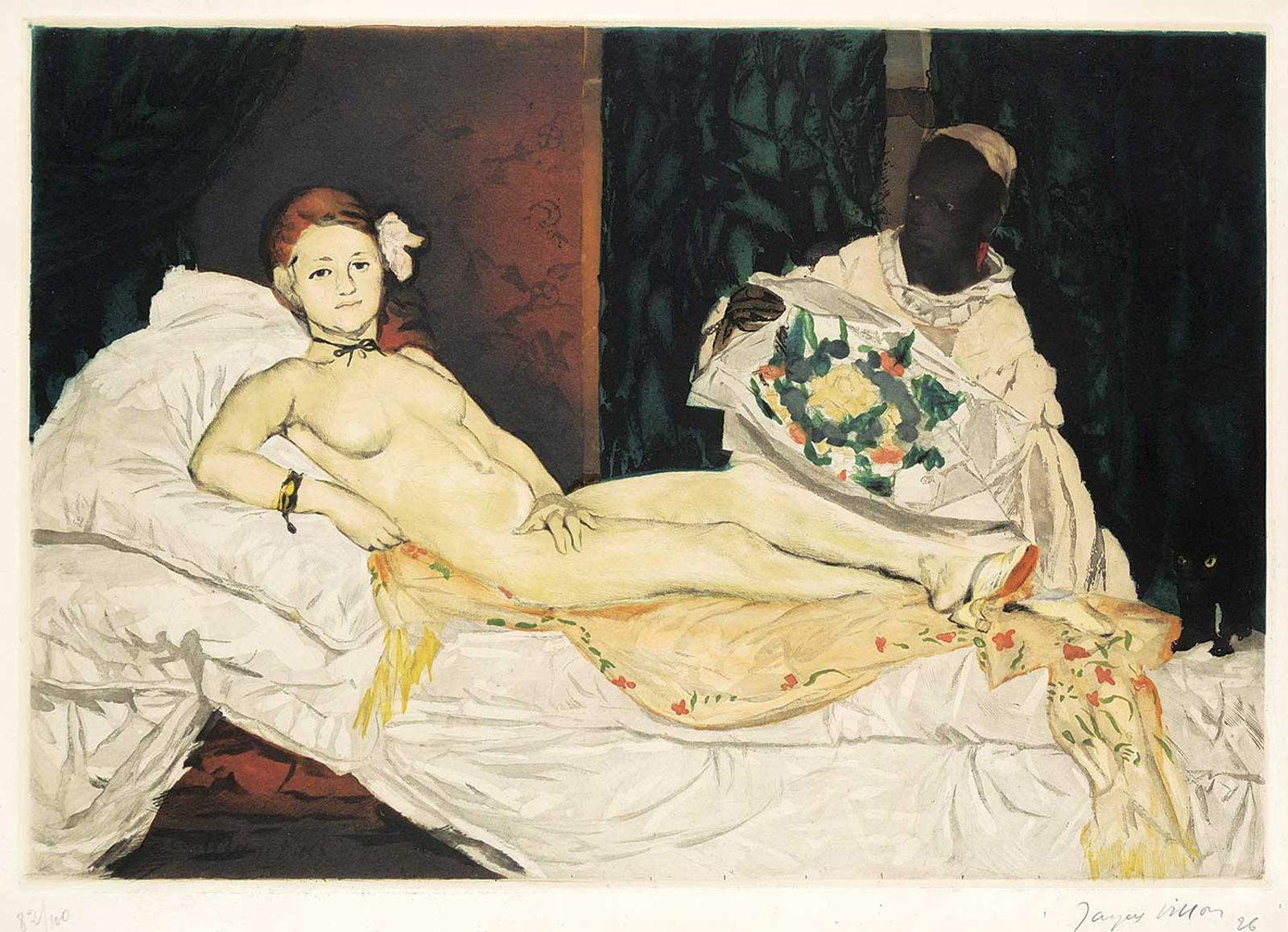 Jacques Villon (1875-1963) - Olympia [After Manet]  #82/100