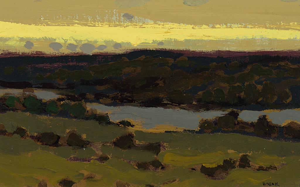 Bruno Joseph Bobak (1923-2012) - Evening Landscape