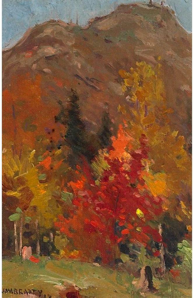 John William (J.W.) Beatty (1869-1941) - An Autumn Hillside