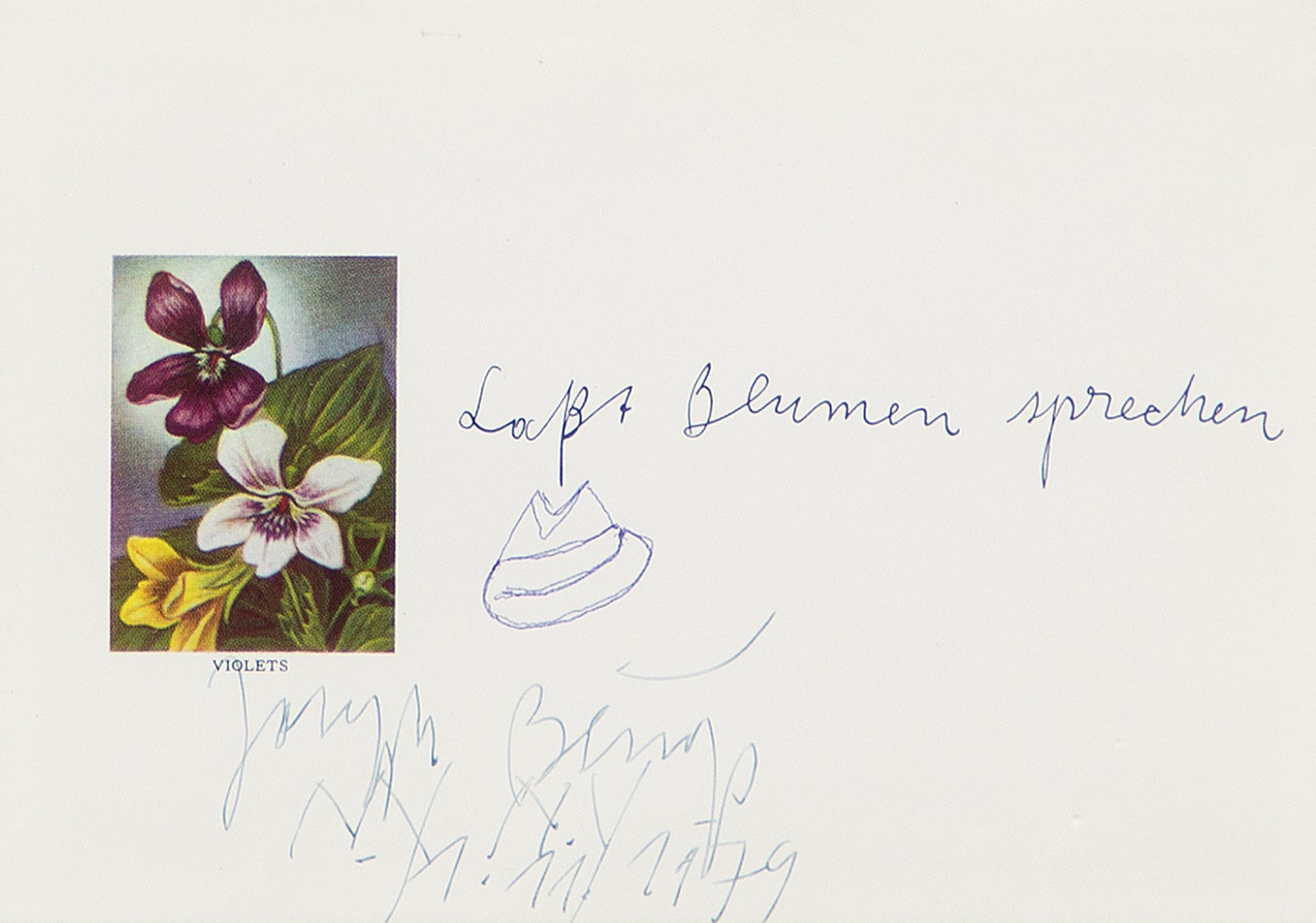 Joseph Beuys (1921-1986) - Laßt Blumen sprechen, 1979