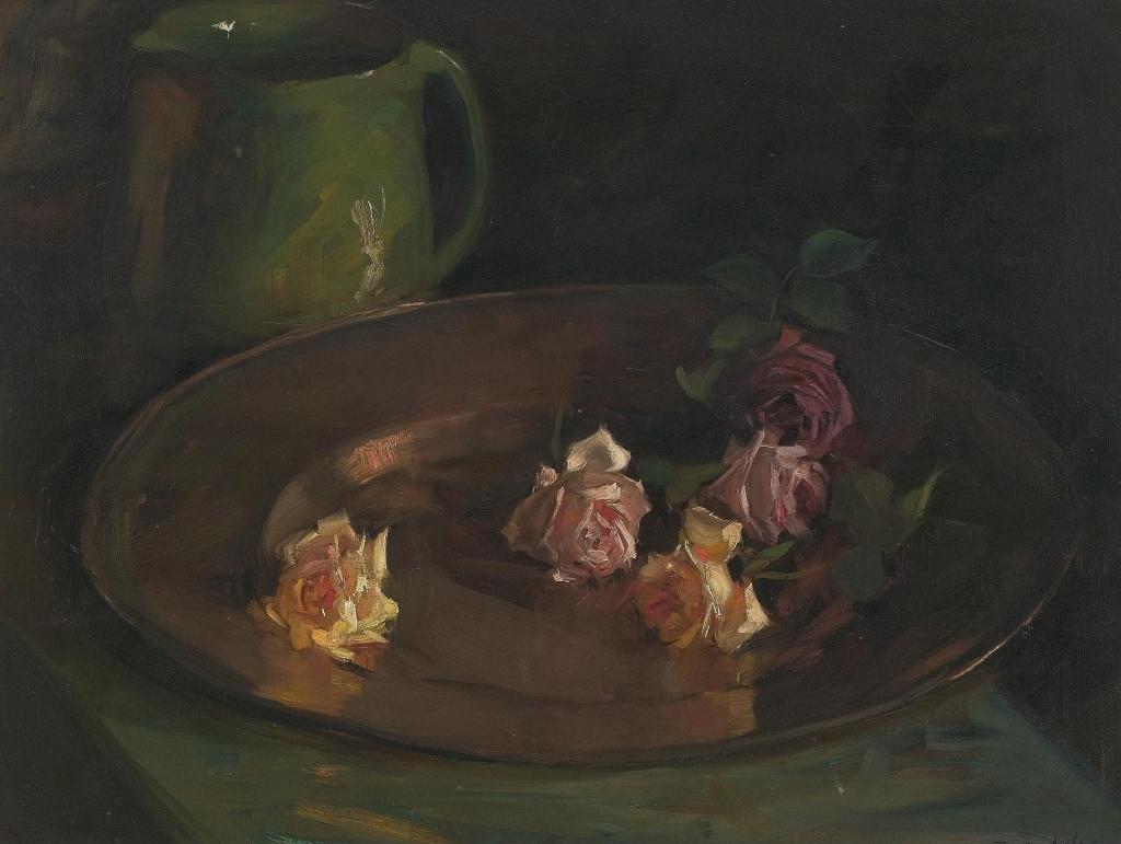 Florence Emily Carlyle (1864-1923) - Still Life With Roses
