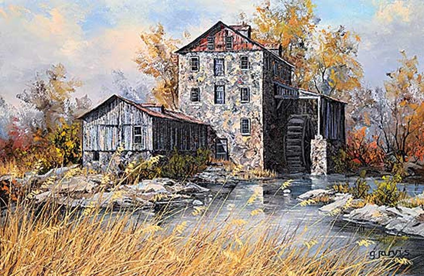 Georgia Jarvis (1944-1990) - A Stone Mill