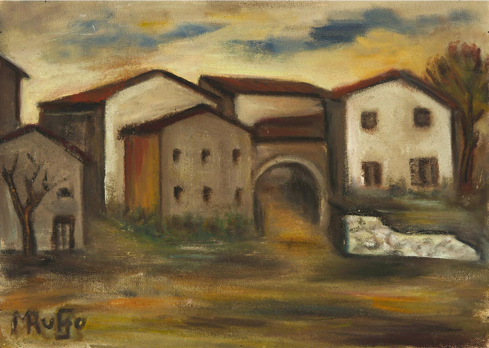 Maria Luisa Ruffo (1904-1981) - Paesaggio Borgata