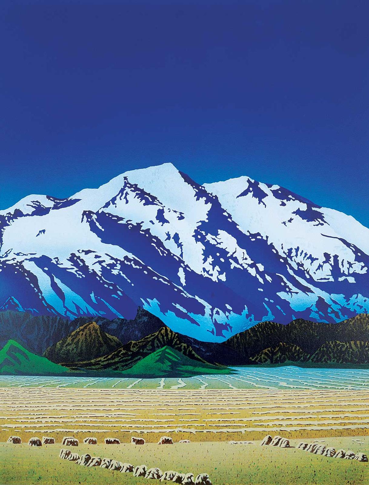 David Allan Thauberger (1948) - Blue Canadian Rockies [A Prairie Perspective]