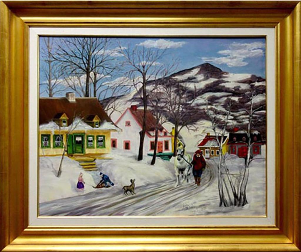 A.G. Dalrymple - Winter Street Scene - Quebec
