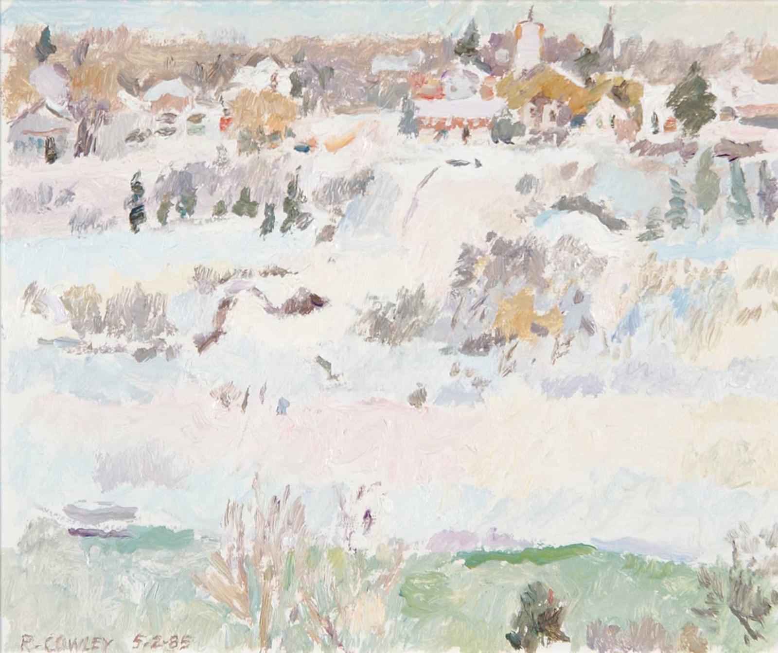 Reta Madeline Cowley (1910-2004) - River, Ice and Bank - Saskatoon