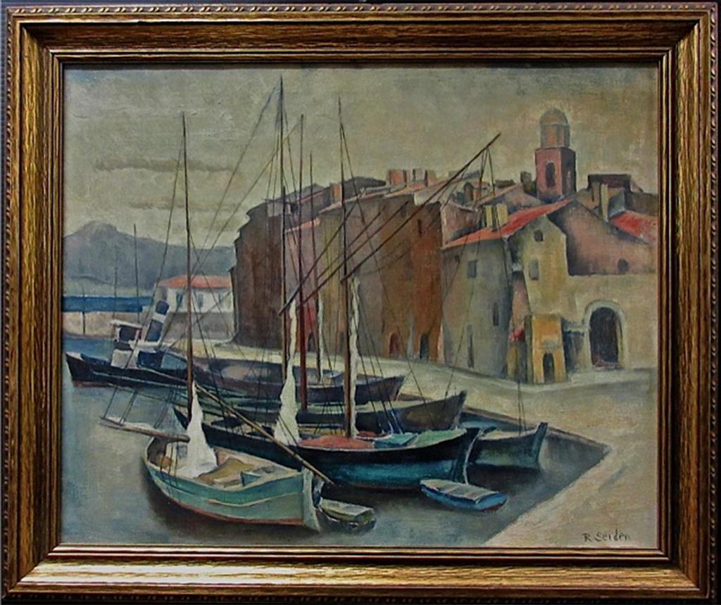 Regina Seiden (1897-1991) - Fishing Boats In The Harbour