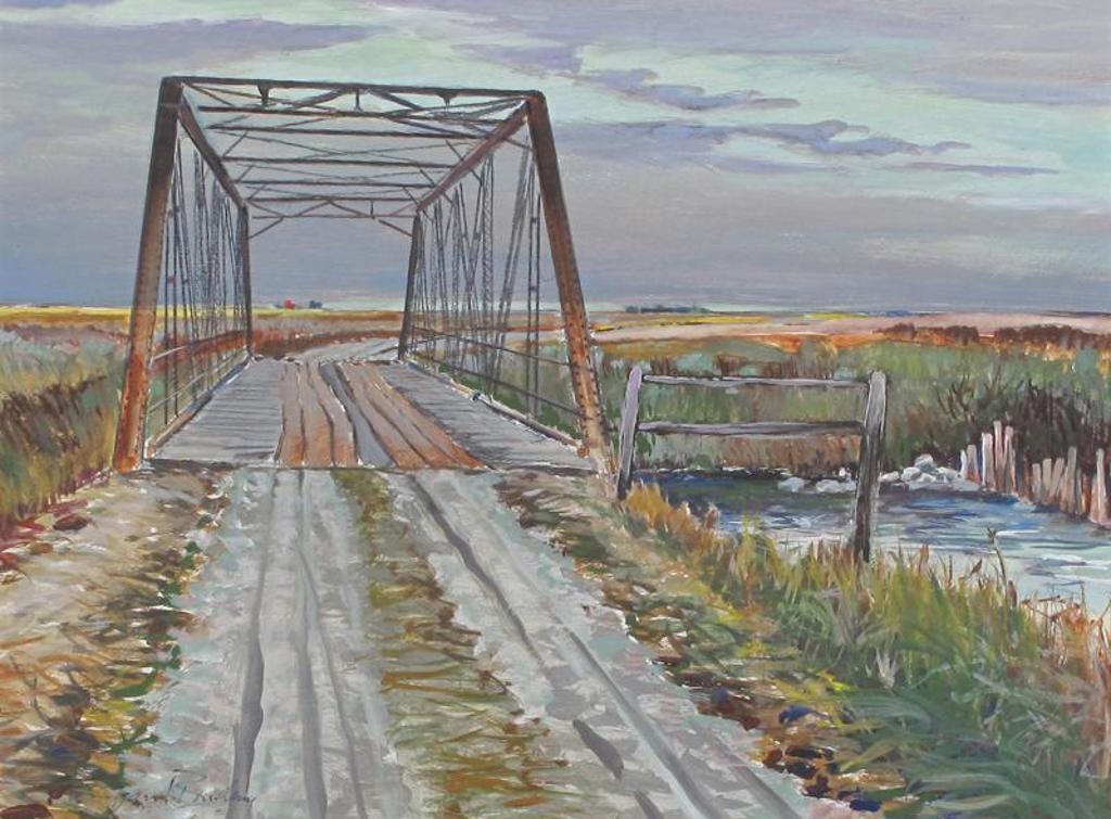 Barry Adam Burdeny (1946) - Moosejaw River, Near Roleau, Sask