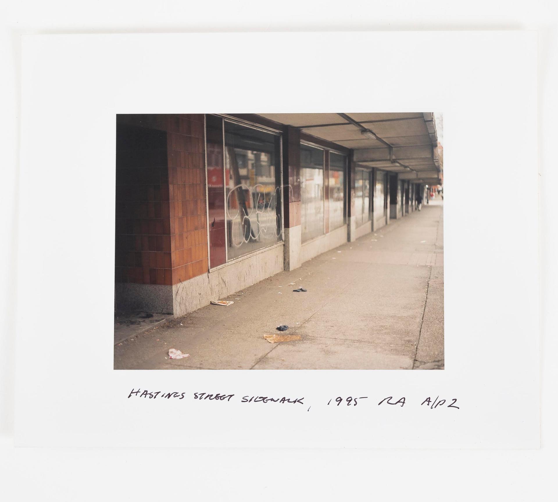 Roy Arden (1957) - Hastings Street Sidewalk, 1995