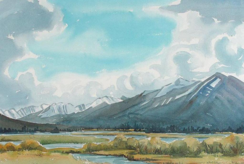 Margaret Dorothy Shelton (1915-1984) - Bourgeau Range, Vermilion Lakes; 1982