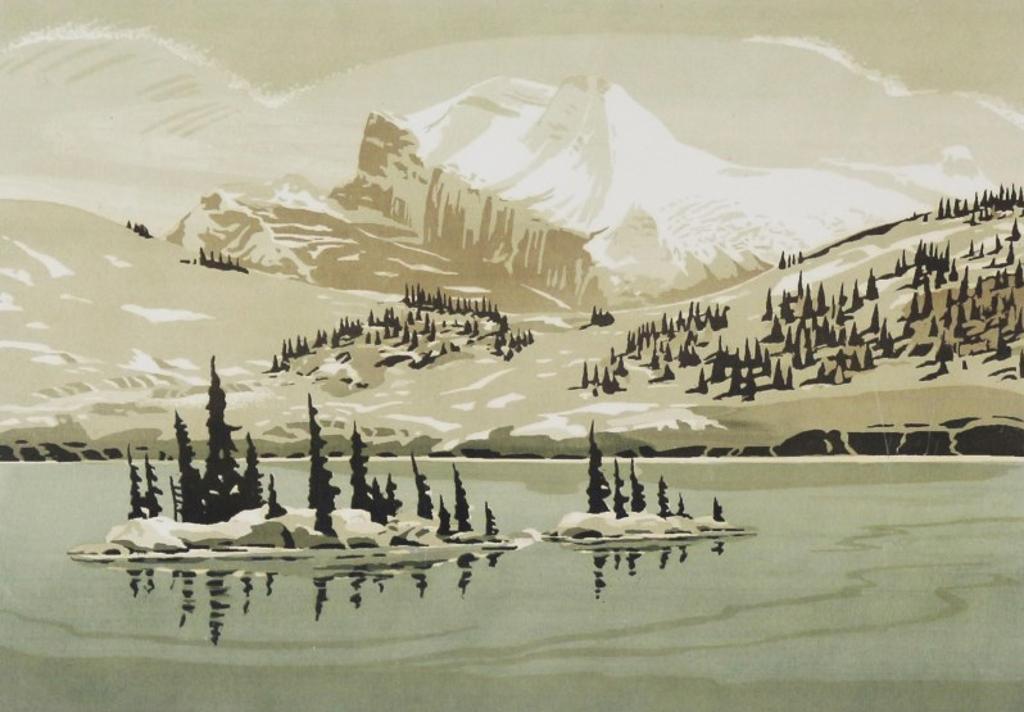 George Weber (1907-2002) - Rock Isle Lake, Sunshine, Banff; 1952