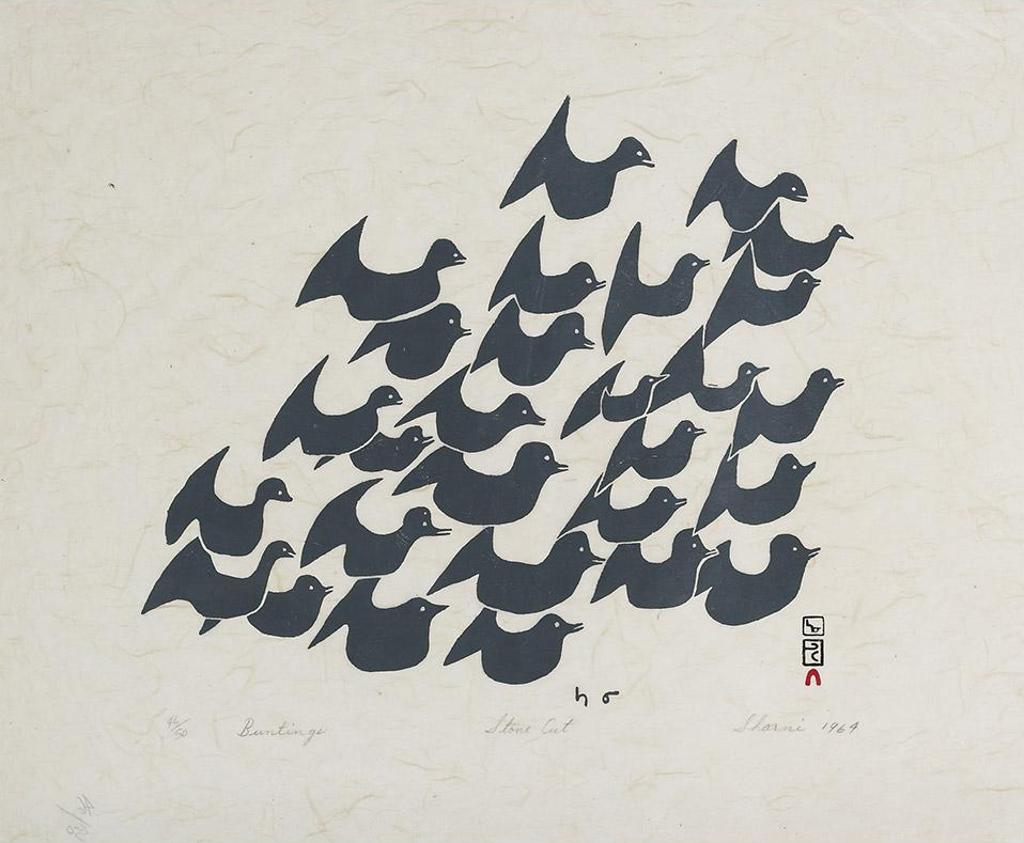 Sharni Pootoogook (1922-2003) - Buntings