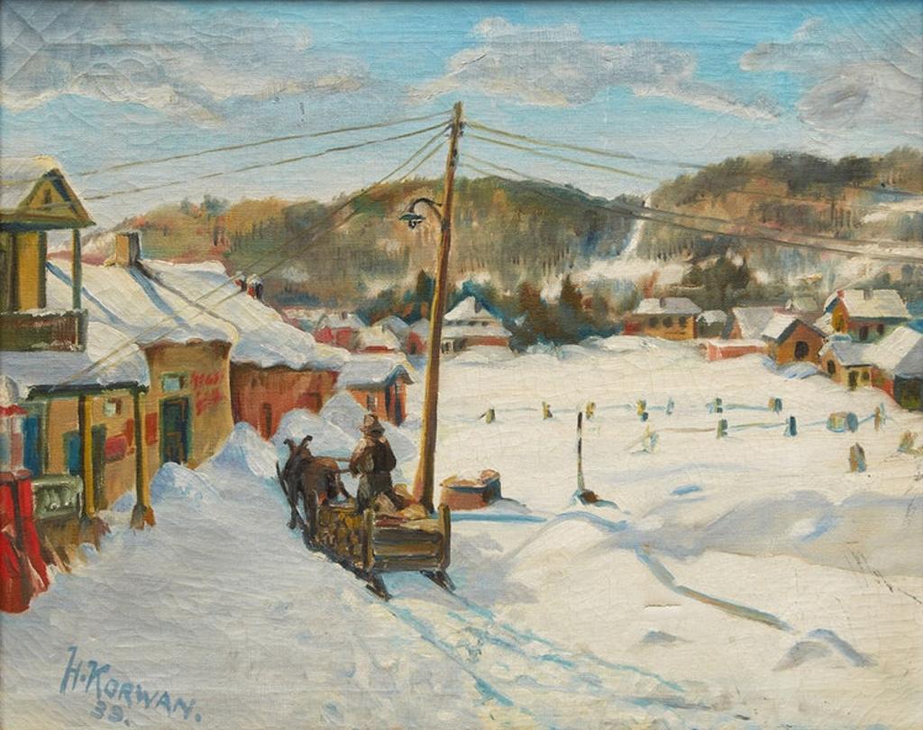 H Korwan - Quebec Laurentian Village in Winter