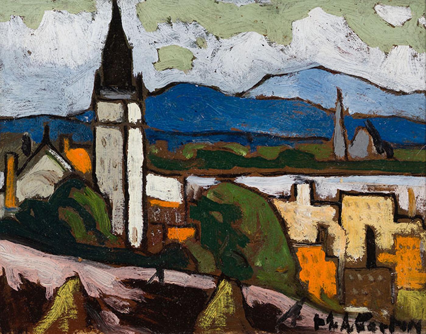 Marc-Aurèle Fortin (1888-1970) - Étude Hochelaga