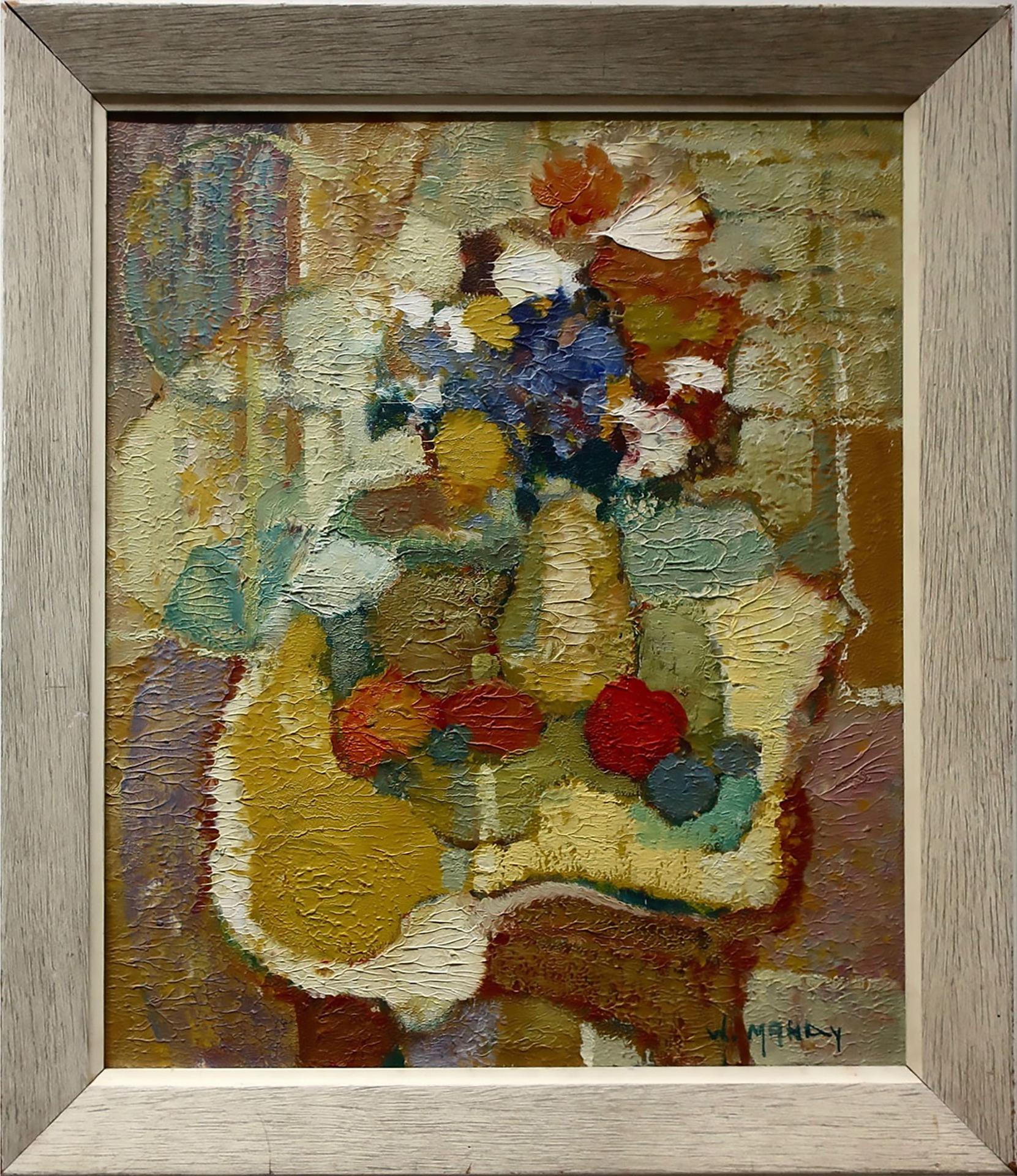 Wadie el Mahdy (1921-2000) - Still Life - Fruit & Flowers