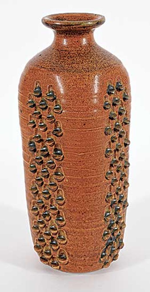 Ceramic Arts Calgary (1957-1977) - Untitled - Brown Grater Vase