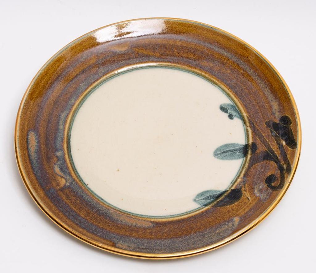 Mel Bolen (1947) - Plate with Brown Edge