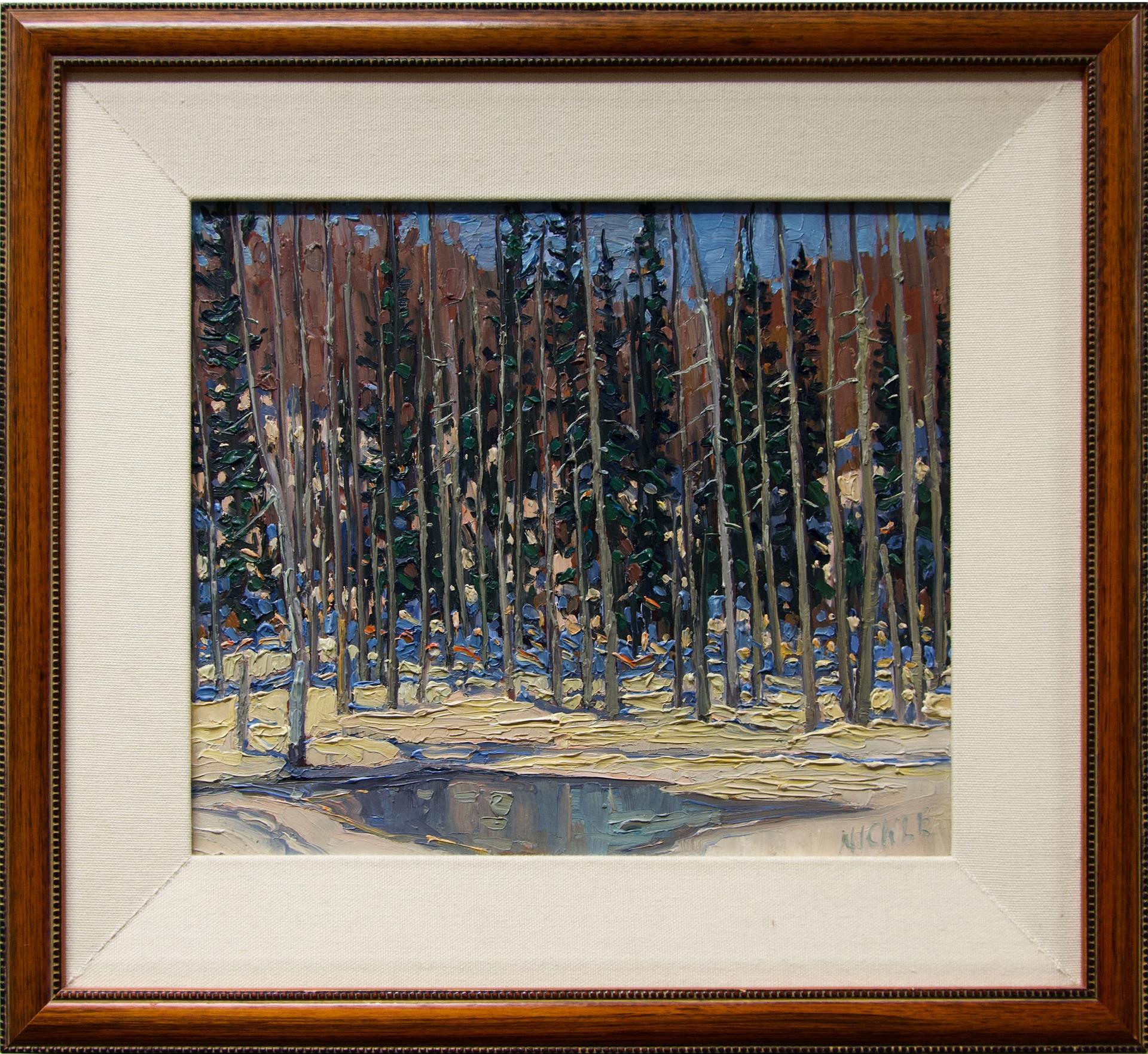 Lawrence Nickle (1931-2014) - Pond Swamp At N's Studio, Armour Twp. Dist. Parry Sound