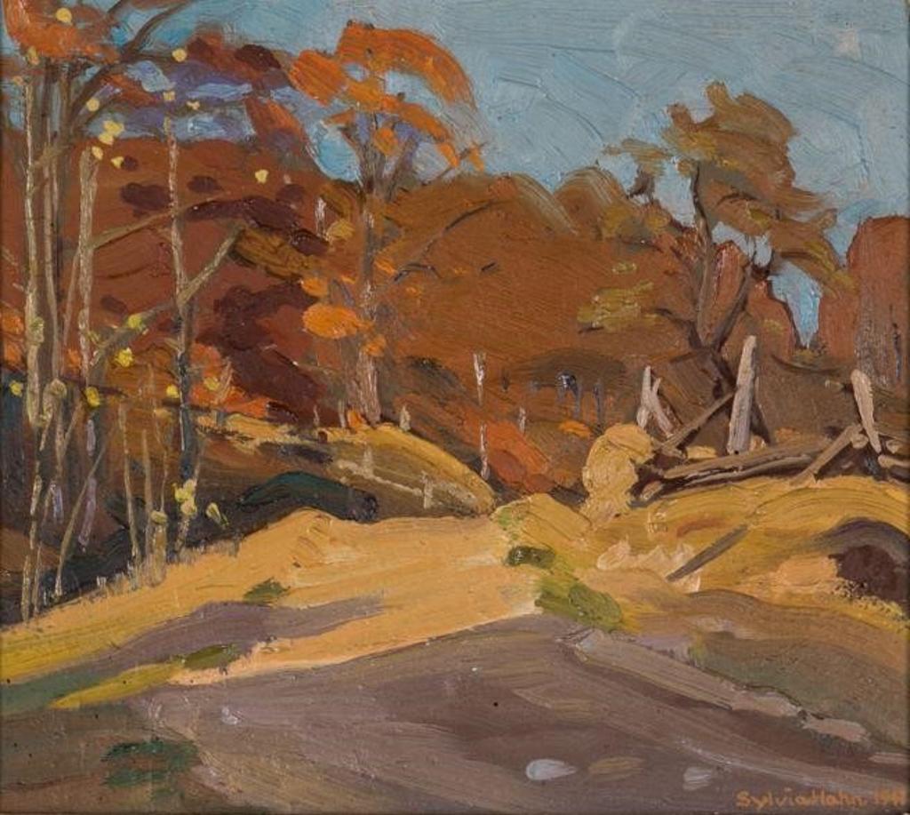 Sylvia Karen Hahn (1911-2001) - Untitled (1947) (Country Road Autumn)